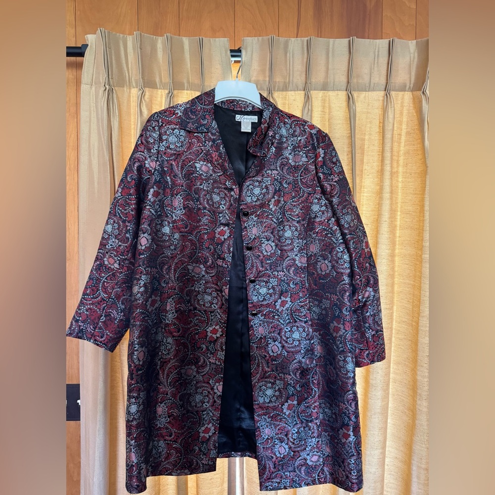 Dressbarn Red and Black Coat